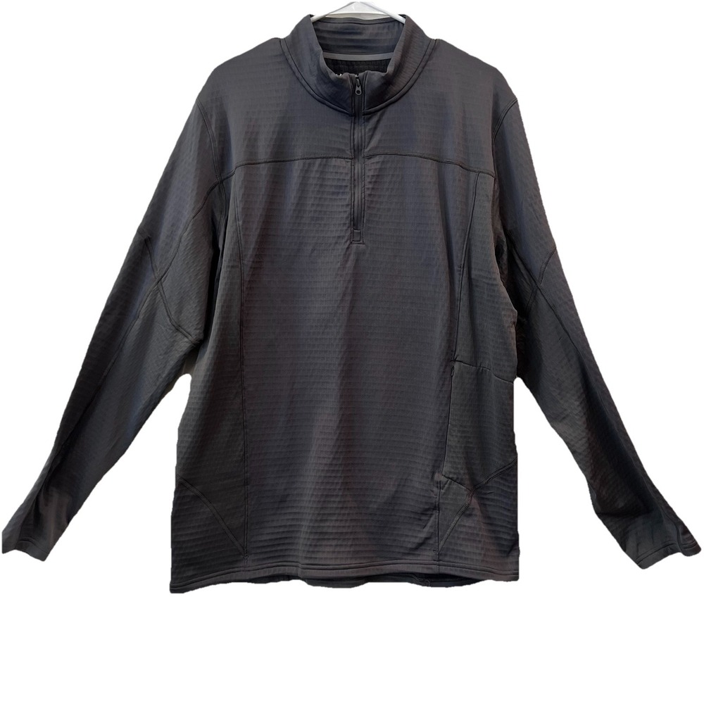 Under‎ Armour Pullover Mens Medium Gray Spectra 1/4 Zip ColdGear Fitted Run Xxl